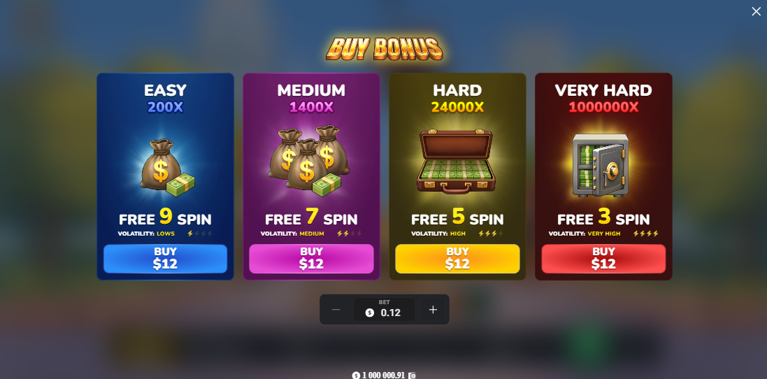 MegaBlock Empire bonus – cztery tryby Buy Bonus z darmowymi spinami